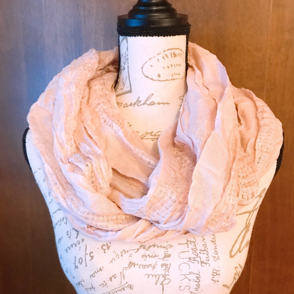 Blush infinity scarf